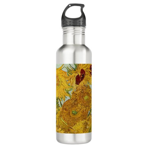 Vincent Van Gogh _ Vase with Twelve Sunflowers Stainless Steel Water Bottle