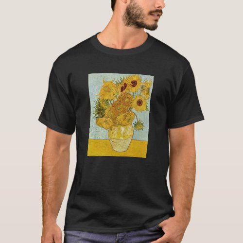 Vincent Van Gogh _ Vase with Twelve Sunflowers T_Shirt