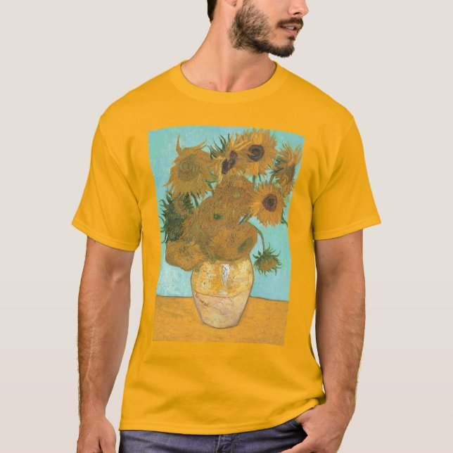 Vincent van Gogh - Vase with Twelve Sunflowers T-Shirt (Front)