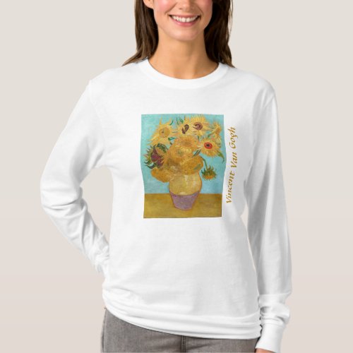 Vincent Van Gogh _ Vase with Twelve Sunflowers T_Shirt