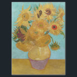 Vincent Van Gogh - Vase with Twelve Sunflowers Tissue Paper<br><div class="desc">Vase with Twelve Sunflowers / Vase avec douze tournesols - Vincent Van Gogh,  January 1889 - Sunflowers 1889 repetition of third version (F455)</div>