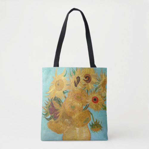 Vincent Van Gogh _ Vase with Twelve Sunflowers Tote Bag