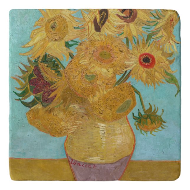 Vincent Van Gogh - Vase with Twelve Sunflowers Trivet (Front)
