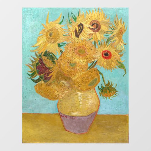 Vincent Van Gogh _ Vase with Twelve Sunflowers Wall Decal