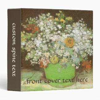 Vincent van Gogh - Vase with Zinnias and Flowers Binder
