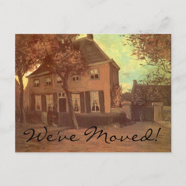 Vincent van Gogh - Vicarage at Nuenen Announcement Postcard (Front)