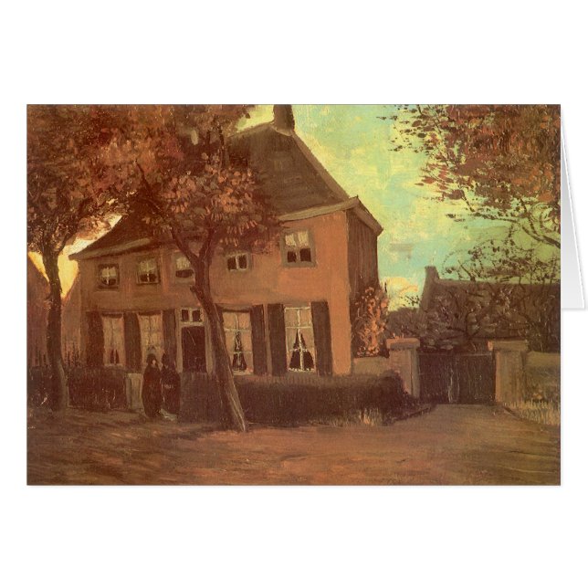 Vincent van Gogh - Vicarage at Nuenen Cards (Front Horizontal)