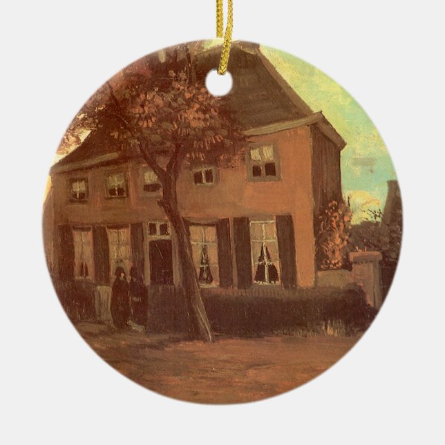 Vincent van Gogh - Vicarage at Nuenen Ceramic Ornament (Front)