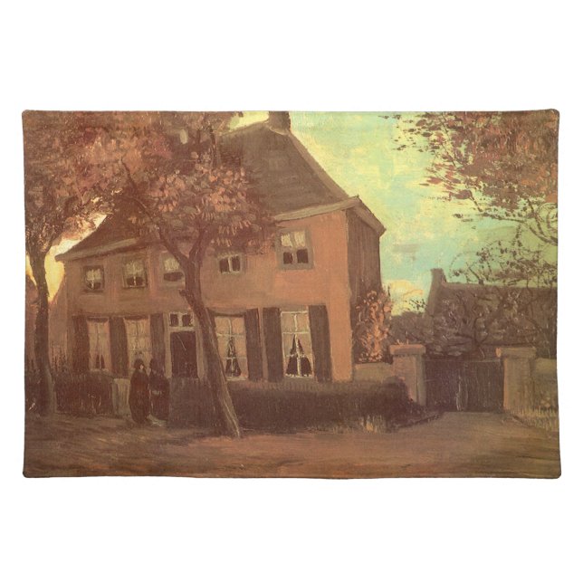 Vincent van Gogh - Vicarage at Nuenen Cloth Placemat (Front)