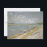 Vincent van Gogh - View of a River w Rowing Boats<br><div class="desc">View of a River with Rowing Boats (1887) by Vincent van Gogh is a vintage post impressionism fine art maritime nature painting. A seascape featuring a row of rowboats on the bank of a river. About the artist: Vincent Willem van Gogh (1853-1890) was a post impressionist painter whose work was...</div>