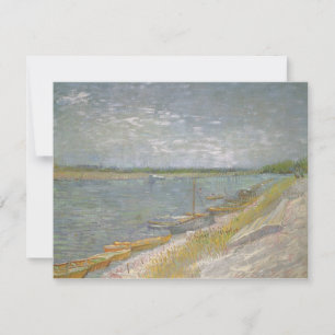Vincent van Gogh - View of a River w Rowing Boats
