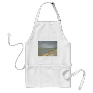 Vincent van Gogh - View of a River w Rowing Boats Adult Apron