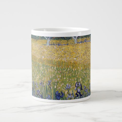 Vincent Van Gogh _ View of Arles with Irises Giant Coffee Mug