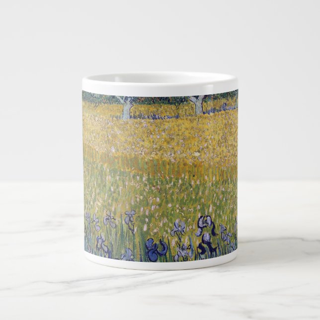Vincent Van Gogh - View of Arles with Irises Giant Coffee Mug (Front)
