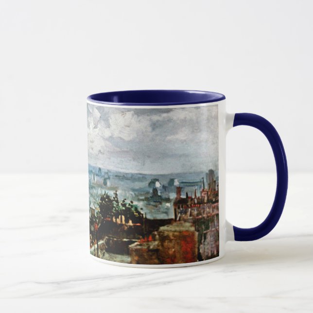 Vincent Van Gogh - View Of The Roofs Of Paris Mug (Right)