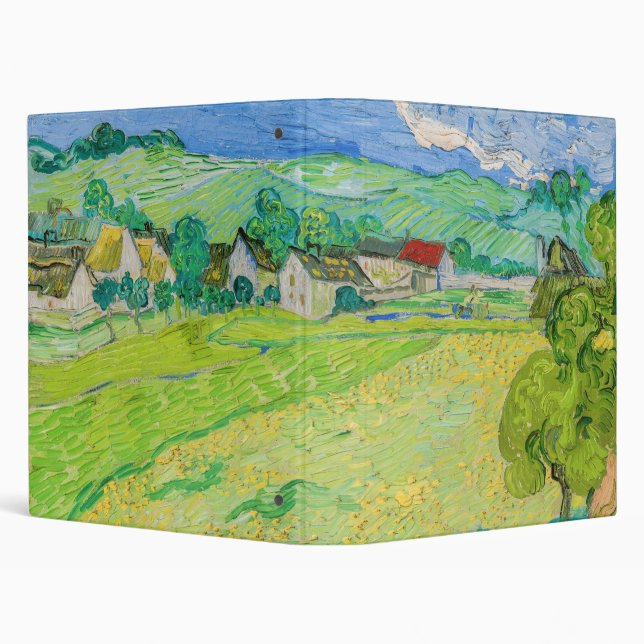 Vincent van Gogh - View of Vessenots near Auvers 3 Ring Binder (Background)