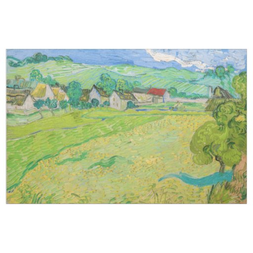 Vincent van Gogh - View of Vessenots near Auvers Fabric