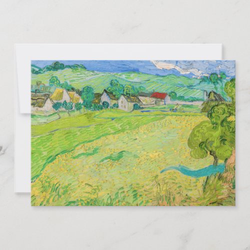Vincent van Gogh _ View of Vessenots near Auvers Invitation