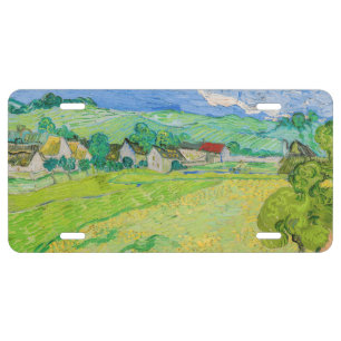 Vincent van Gogh - View of Vessenots near Auvers License Plate