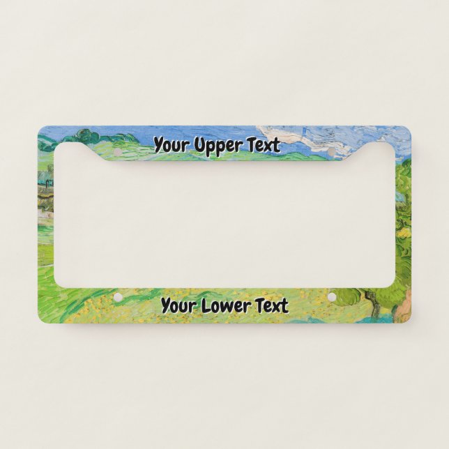 Vincent van Gogh - View of Vessenots near Auvers License Plate Frame (Front)