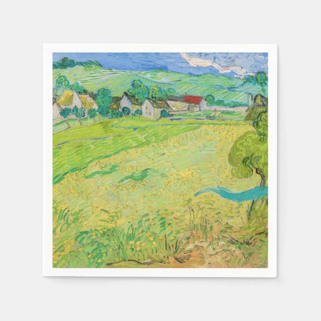 Vincent van Gogh - View of Vessenots near Auvers Napkins (Front)