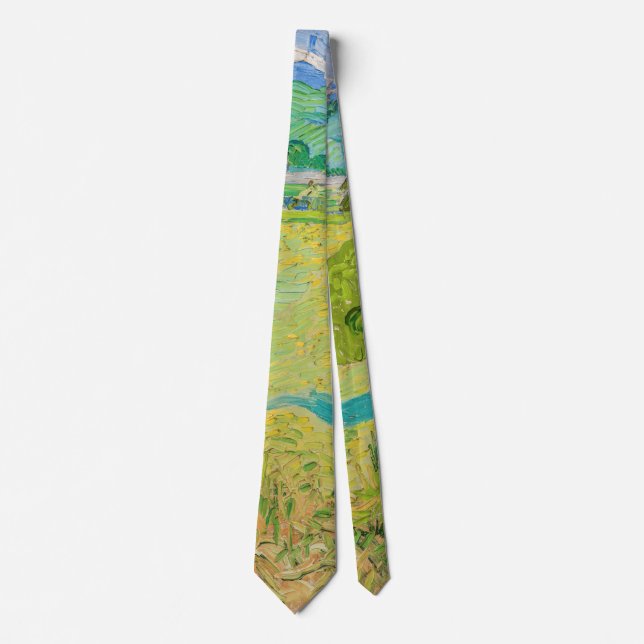 Vincent van Gogh - View of Vessenots near Auvers Neck Tie (Front)