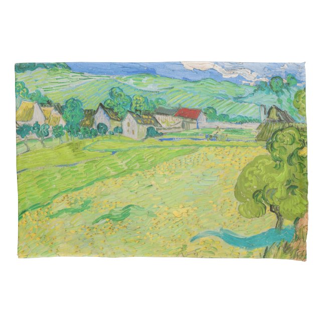 Vincent van Gogh - View of Vessenots near Auvers Pillow Case (Front)