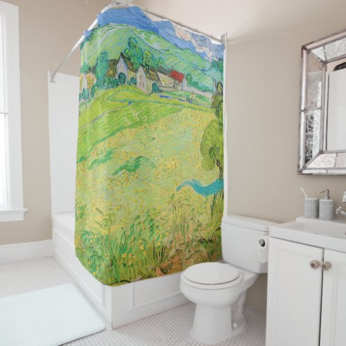 Vincent van Gogh _ View of Vessenots near Auvers Shower Curtain