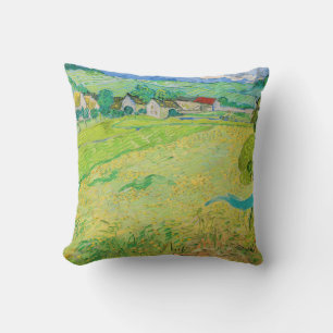 Vincent van Gogh - View of Vessenots near Auvers Throw Pillow