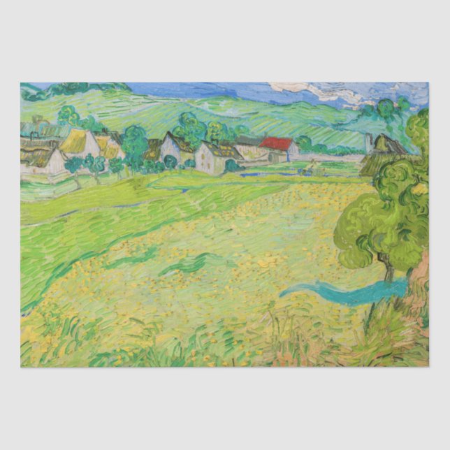Vincent van Gogh - View of Vessenots near Auvers Tissue Paper (Front)