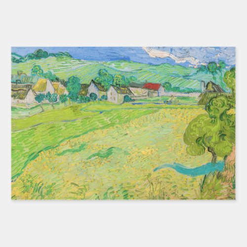 Vincent van Gogh _ View of Vessenots near Auvers Wrapping Paper Sheets