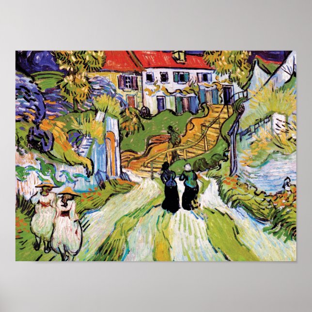 Vincent Van Gogh - Village Street And Steps Poster (Front)