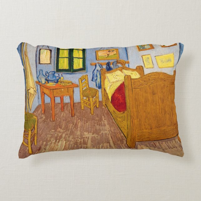 Vincent van Gogh - Vincent's Bedroom in Arles Accent Pillow (Front)