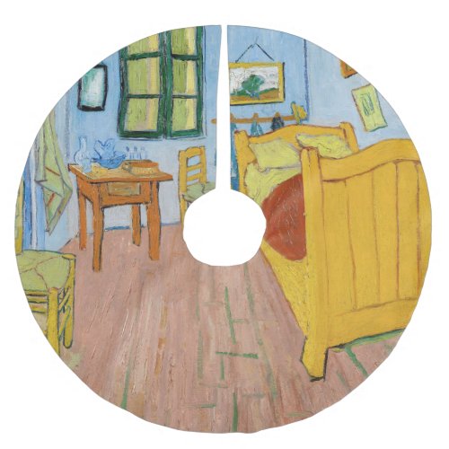 Vincent Van Gogh _ Vincents Bedroom in Arles Brushed Polyester Tree Skirt