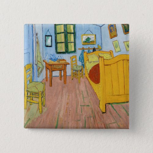 Vincent Van Gogh _ Vincents Bedroom in Arles Button