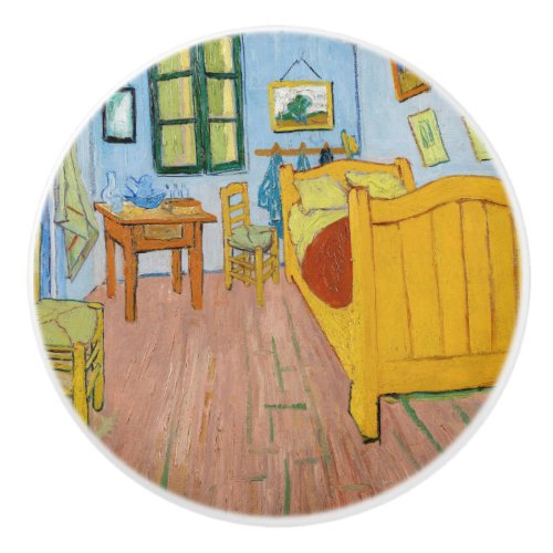 Vincent Van Gogh _ Vincents Bedroom in Arles Ceramic Knob