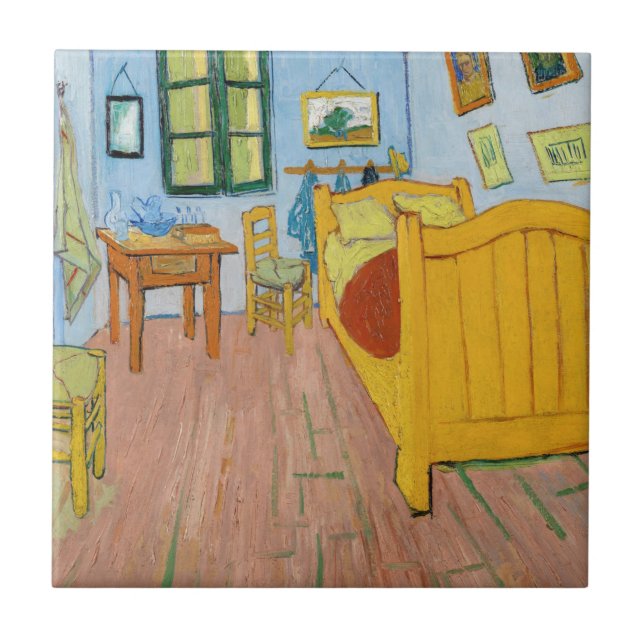 Vincent Van Gogh - Vincent's Bedroom in Arles Ceramic Tile (Front)