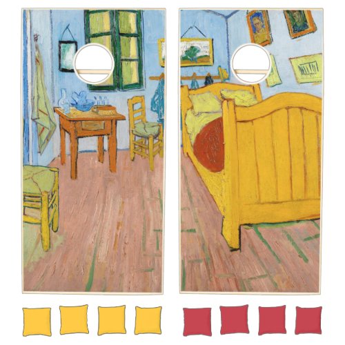 Vincent Van Gogh _ Vincents Bedroom in Arles Cornhole Set