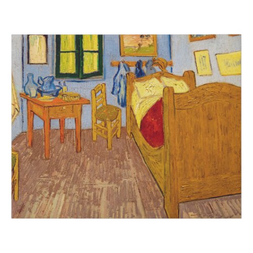 Vincent van Gogh _ Vincents Bedroom in Arles Faux Canvas Print