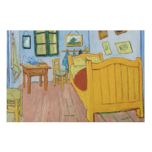 Vincent Van Gogh _ Vincents Bedroom in Arles Faux Canvas Print