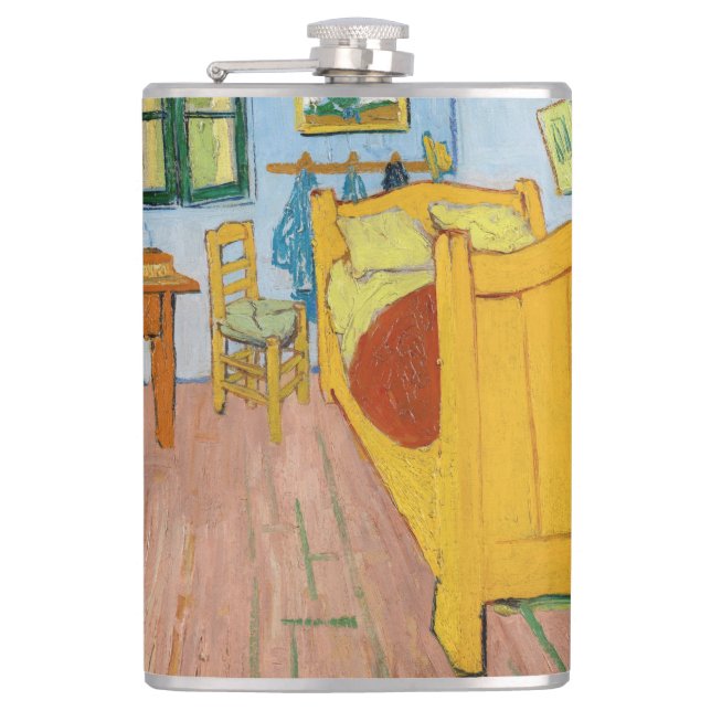 Vincent Van Gogh - Vincent's Bedroom in Arles Flask (Front)