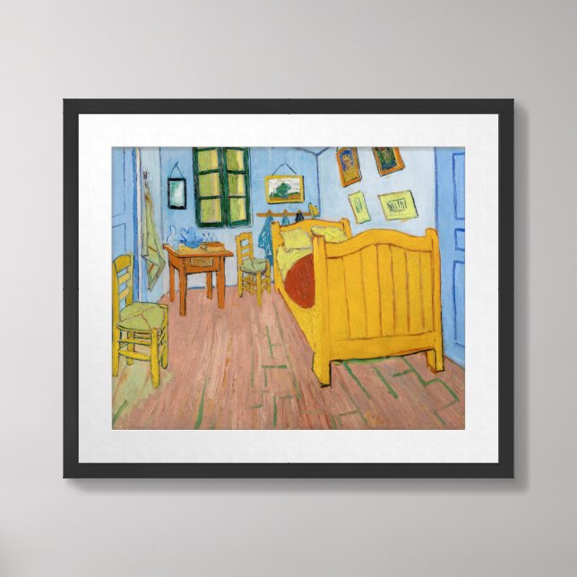 Vincent Van Gogh - Vincent's Bedroom in Arles Framed Art (Framed Front)