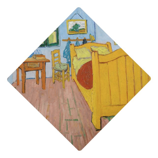 Vincent Van Gogh - Vincent's Bedroom in Arles Graduation Cap Topper (Front)