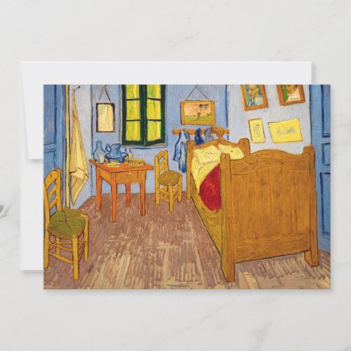 Vincent van Gogh  Vincents Bedroom in Arles Invitation