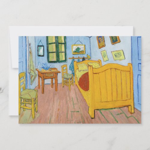 Vincent Van Gogh _ Vincents Bedroom in Arles Invitation