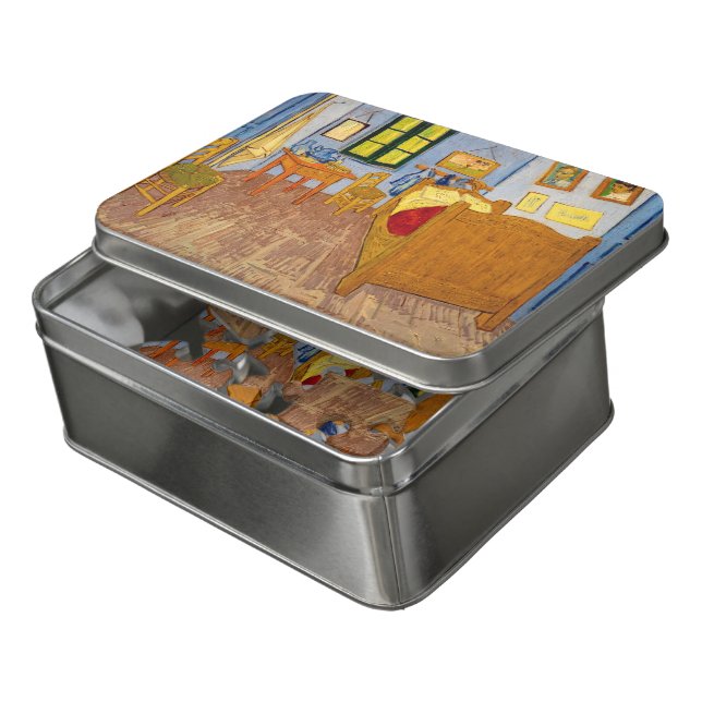 Vincent van Gogh - Vincent's Bedroom in Arles Jigsaw Puzzle (Lid Open)