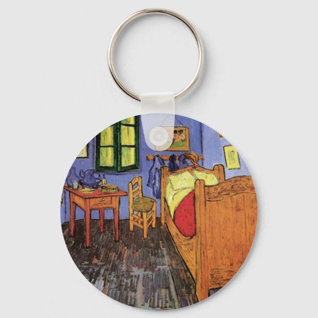 Vincent van Gogh - Vincent's Bedroom in Arles Keychain (Front)