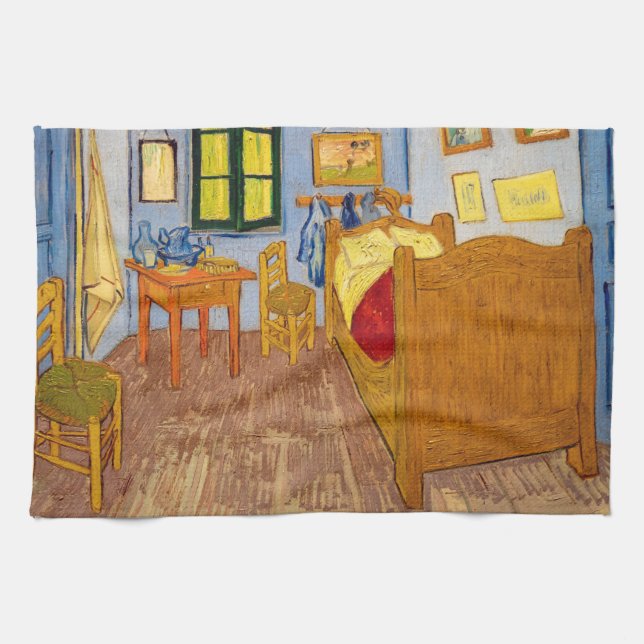Vincent van Gogh - Vincent's Bedroom in Arles Kitchen Towel (Horizontal)