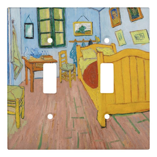 Vincent Van Gogh - Vincent's Bedroom in Arles Light Switch Cover (Front)