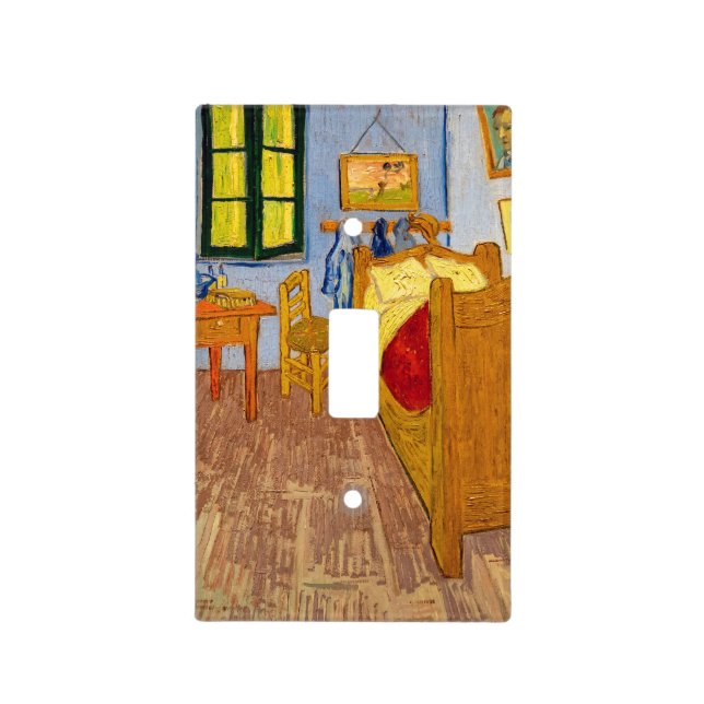 Vincent van Gogh - Vincent's Bedroom in Arles Light Switch Cover (Front)